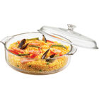 Caçarola Vidro Temperado Transparente 3l Crisa Pyr O Rey 8x27