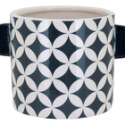 Cachepô Cerâmica 11x15x15cm Azul Decorativo Planta Vaso