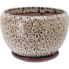 Cachepô Cerâmica Bege 3pç