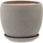 Cachepô Cerâmica Cinza 3pç