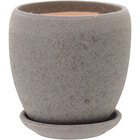 Cachepô Cerâmica Cinza 3pç