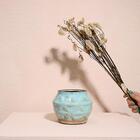 Cachepô Cerâmica Dimond - Turquesa