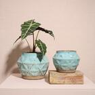 Cachepô Cerâmica Dimond - Turquesa