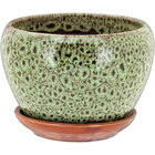 Cachepô Cerâmica Verde 3pç