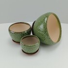 Cachepô Cerâmica Verde 3pç