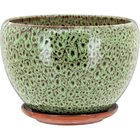 Cachepô Cerâmica Verde 3pç