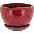 Cachepô Cerâmica Vermelho 3pç