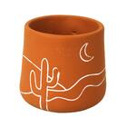 Cachepô De Cerâmica Terra - A\casa