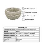 Cachepô De Concreto Artesanal Decor Terrário 7,3cm Cinza