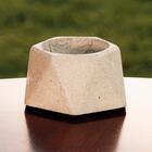 Cachepô De Concreto Decorativo Tenda 6cm Cinza Linha Eco