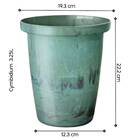 Cachepô Elegance Cônico Cymbidium (3,25l) Verde Nutriplan