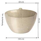 Cachepô Elegance Cuia 01 (4l) Travertino Nutriplan