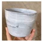 Cachepô Elegance Redondo 00 (0,4l) Branco Carrara Nutriplan