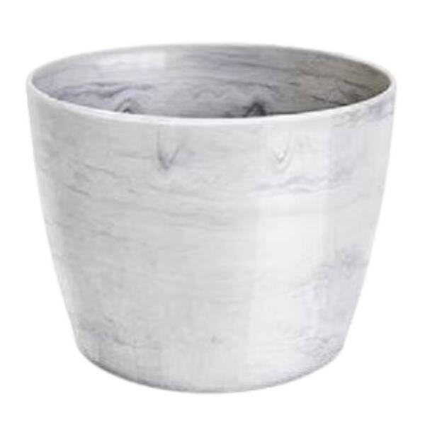 Cachepô Elegance Redondo 01 (600ml) Branco Nutriplan