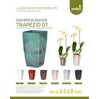Cachepô Elegance Trapézio 01 (4l) Verde Guatemala Nutriplan