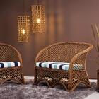 Cachepô Redondo Em Vime M 33x40cm