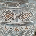 Cachepô Resina 54x32x32cm Cinza Vaso Decorativo Enfeite Casa