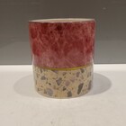 Cachepô Vaso De Planta Decorativo 10x10x10cm Cerâmica Rosa