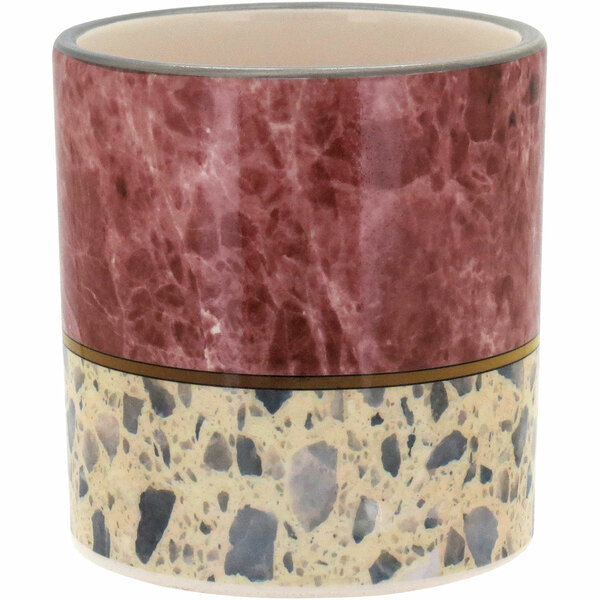 Cachepô Vaso De Planta Decorativo 10x10x10cm Cerâmica Rosa