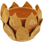 Cachepô Vaso De Planta Decorativo 11x13x13cm Cerâmica Amarelo