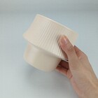 Cachepô Vaso Decorativo Home&co Cerâmica 10x13x13cm Creme