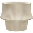 Cachepô Vaso Decorativo Home&co Cerâmica 10x13x13cm Creme