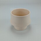 Cachepô Vaso Decorativo Home&co Cerâmica 10x13x13cm Creme