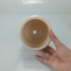 Cachepô Vaso Decorativo Home&co Cerâmica 10x13x13cm Creme