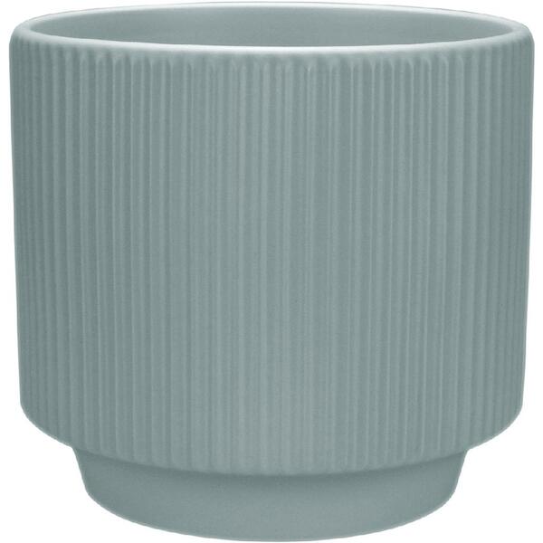 Cachepô Vaso Decorativo Home&co Cerâmica 12x13x13cm Cinza