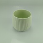 Cachepô Vaso Decorativo Home&co Cerâmica 12x13x13cm Verde