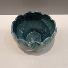 Cachepô Vaso Decorativo Planta Cerâmica 10x15x15cm Azul