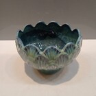 Cachepô Vaso Decorativo Planta Cerâmica 10x15x15cm Azul