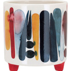 Cachepô Vaso Decorativo Planta Cerâmica 11x10x10cm Color