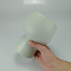 Cachepô Vaso Decorativo Planta Home&co Cerâmica 16x12x12cm Ve