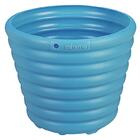 Cachepo Vaso Mimmo Para Jardim Em Plastico 1,7 Litros Azul Tr
