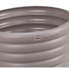 Cachepo Vaso Mimmo Para Jardim Em Plastico 1,7 Litros Cinza T