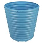 Cachepo Vaso Mimmo Para Jardim Em Plastico 5,5 Litros Azul Tr