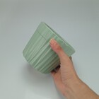 Cachepô Vaso Planta Decorativo Home&co Cerâmica 10x12x12cm Ve