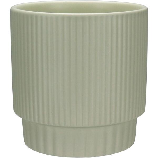 Cachepô Vaso Planta Decorativo Home&co Cerâmica 12x12x12cm Ve