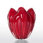 Cachepot/ Vaso Cristal Murano Charming Vermelho Intenso
