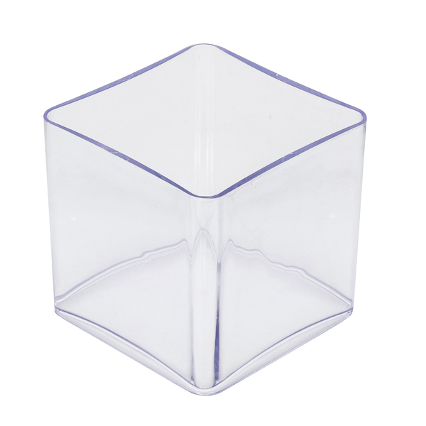 Cachepot Acrílico Prestige 12cmx12cm Incolor