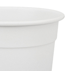 Cachepot Alumínio 20x13cm Branco Fosco