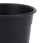 Cachepot Alumínio 20x13cm Preto Fosco