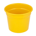 Cachepot Alumínio Crisântemo Amarelo Pequeno