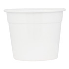 Cachepot Alumínio Crisântemo Branco Pequeno