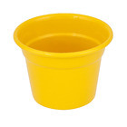 Cachepot Alumínio sem Alça Amarelo Pequeno