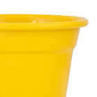 Cachepot Alumínio sem Alça Amarelo Pequeno