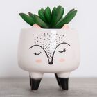 Cachepot Animal Cute Raposa Off White