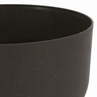 Cachepot Baixo em Plástico 14x24cm Basalto Raiz