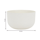 Cachepot Baixo em Plástico 14x24cm Calcário Raiz